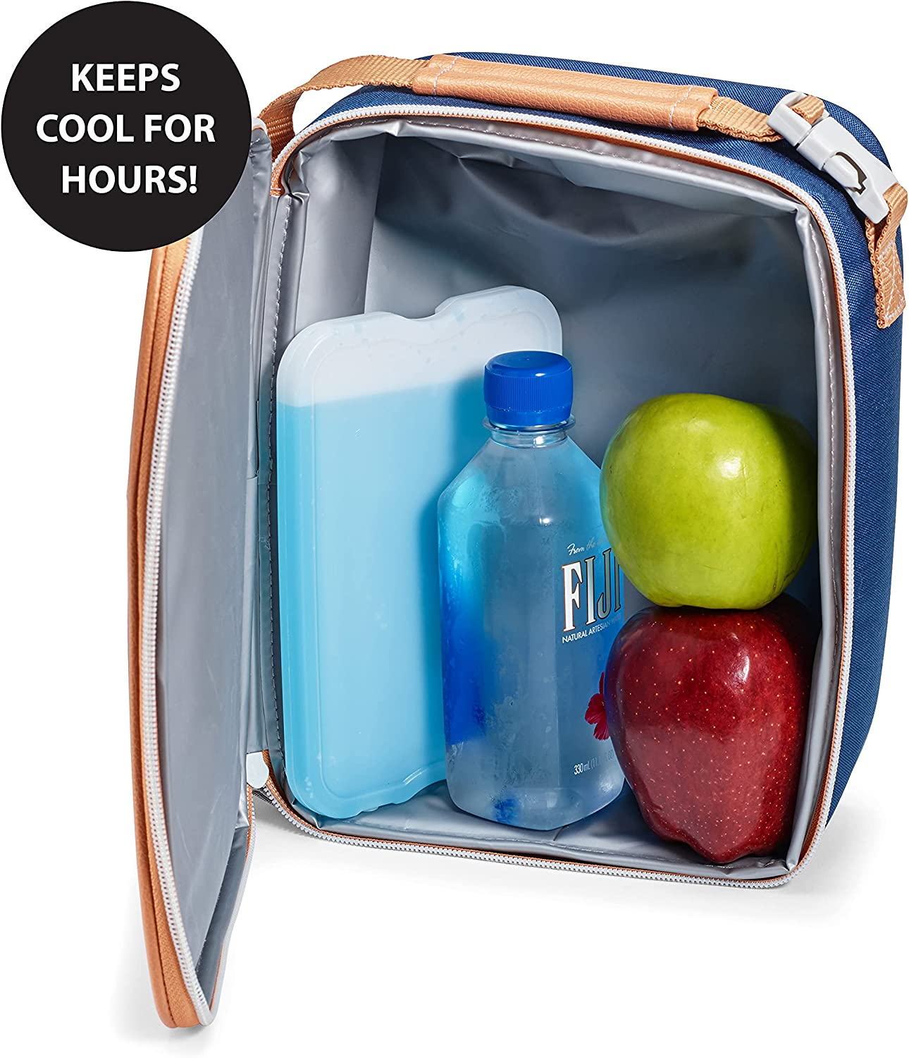 Cool Coolers by Fit & Fresh 4 Pack XL Slim Ice Packs, Quick Freeze Space Saving Reusable Ice Packs for Lunch Boxes or Coolers, Blue, 239ICE, 4 Count (Pack of 1) image number 3