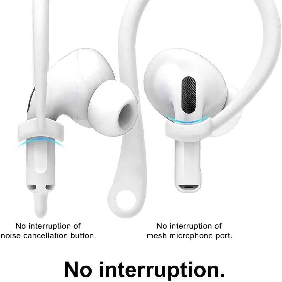 Airpods Accessories:2 Pack Ear Hooks and Magnetic Anti-Lost Neck Strap Lanyard for Airpods,Magnetic Anti-Lost Design,Lightweight,Easy to Fix. Suitable for Daily Use, Sports, Outdoor Trips. image number 1