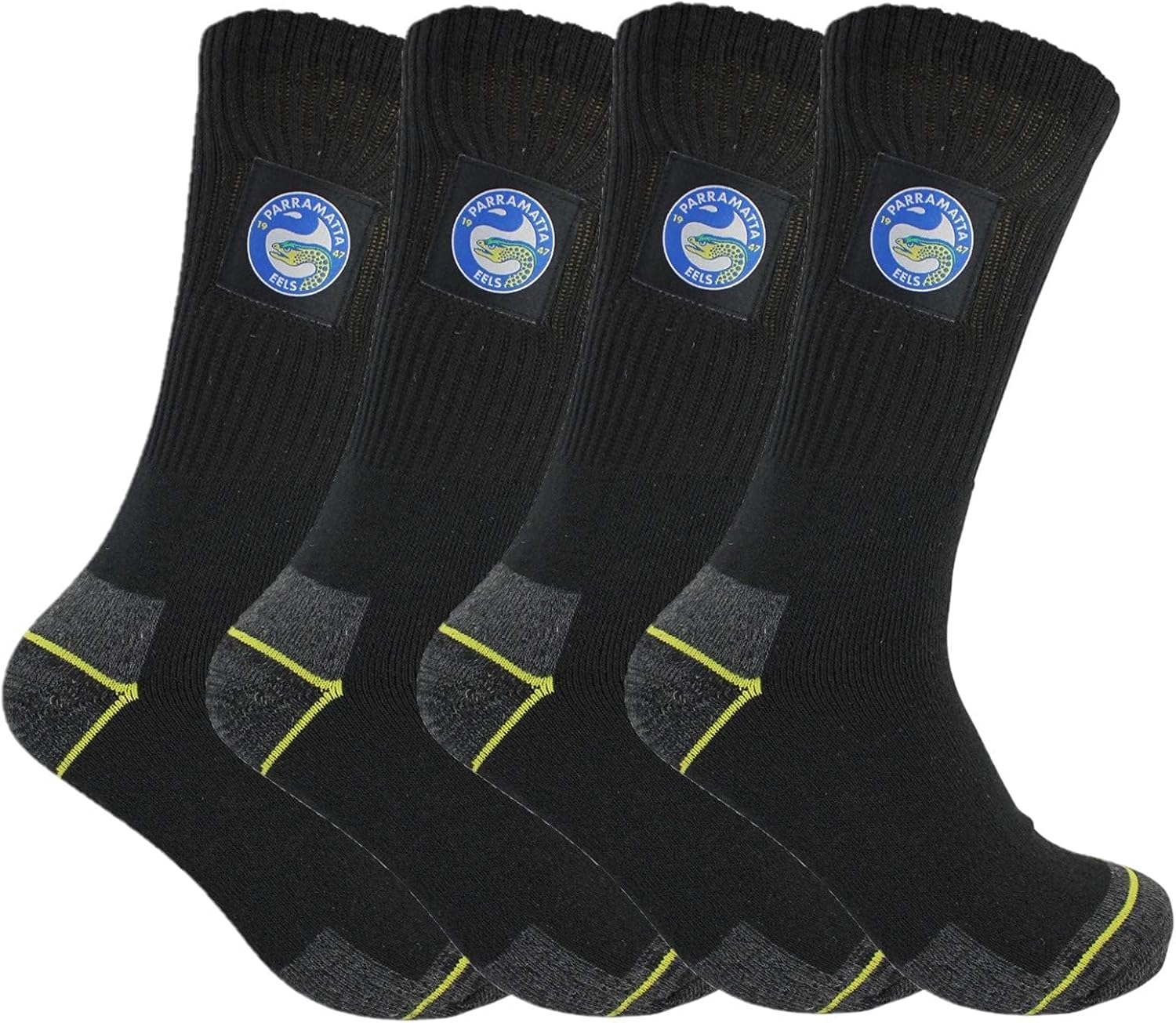 NRL Parramatta Eels Comfortable Soft Feel Supporter Bed Socks 3 Pair | National Rugby League | Women'S Sizes image number 1
