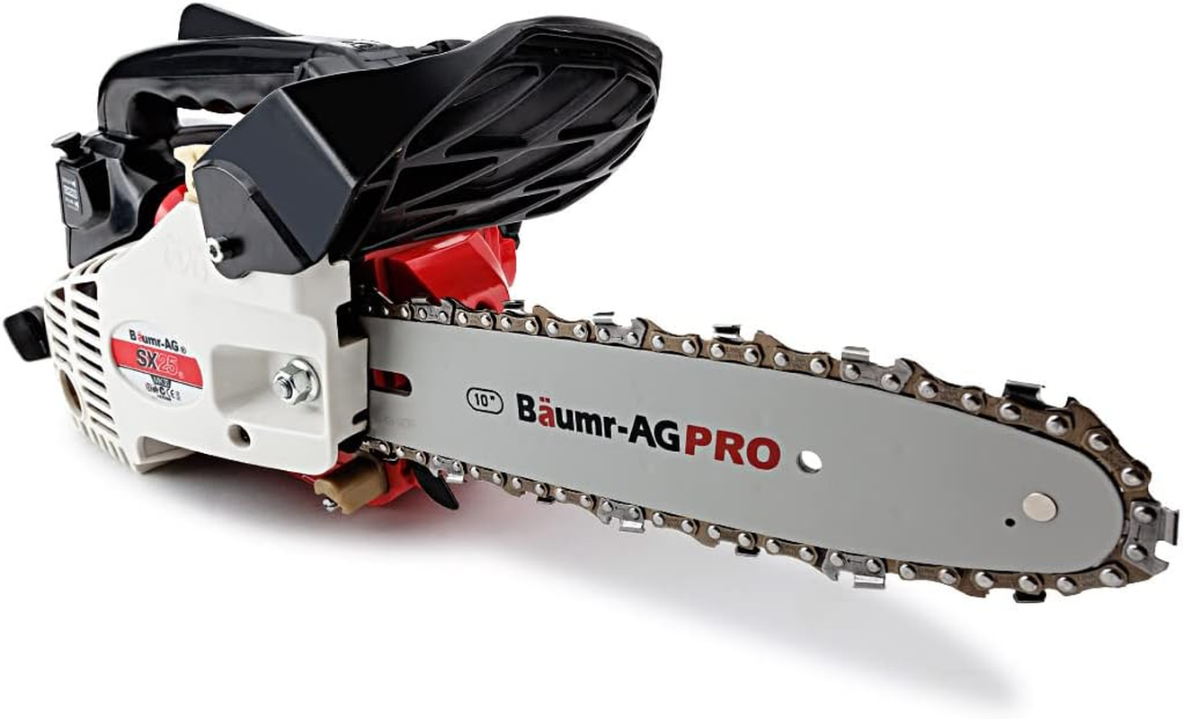 Baumr-Ag Petrol Chainsaw 25Cc Pro Arborist 10" Chain Saw Bar Tree Pruning, 2 Stroke Commercial with Toolkit, SX25 image number 5