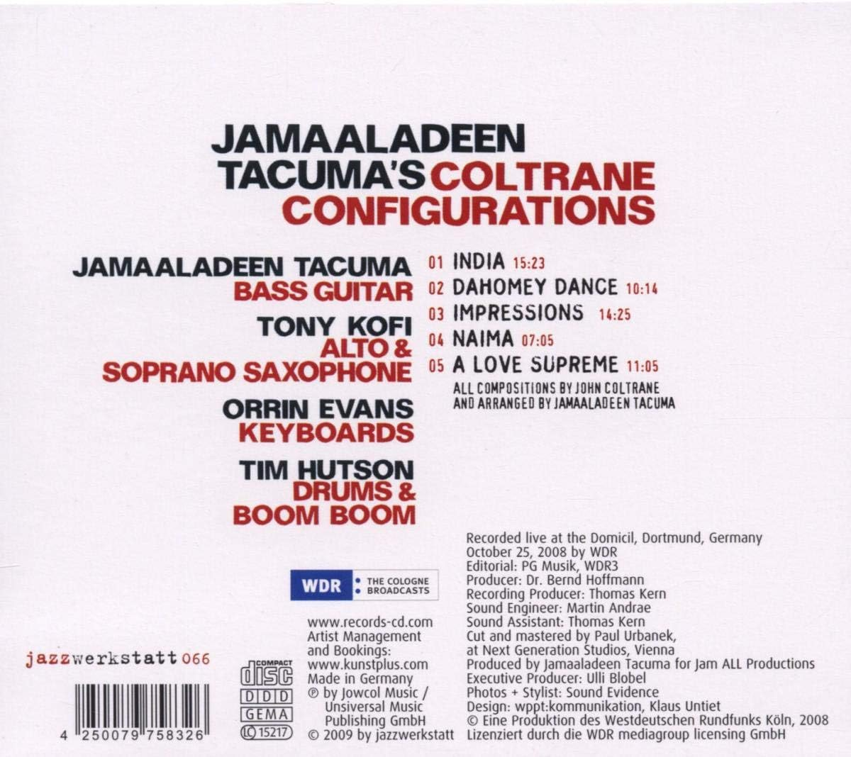 Jamaaladeen Tacuma'S Coltrane Configurations image number 1