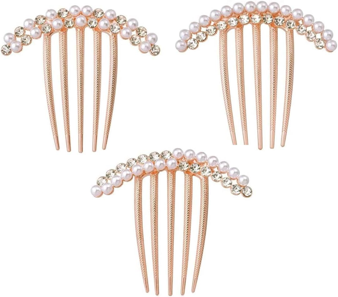 IKOPFLN 3 Pack French Hair Clips, French Twist Hair Clips, Metal Hair Accessories for Women and Girls, Hair Bun Pins for Thick and Thin Hair, Hair Clips for Women and Girls