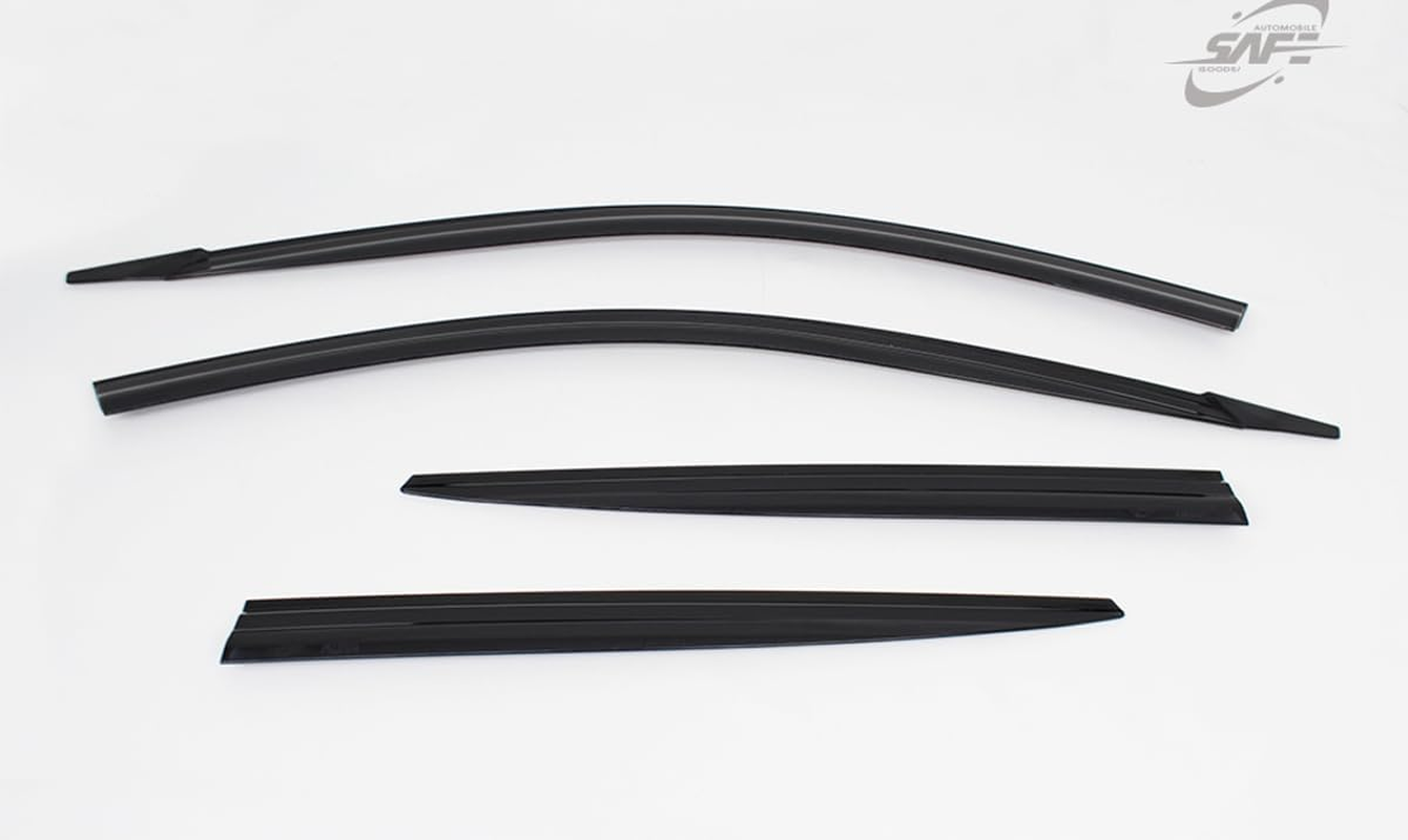 Generic Safe Compatible for Smoke Window Visor Sun Rain Vent Guard 4 Pcs Set Out Channel Visor Compatible with Hyundai Kona 2024~ image number 6