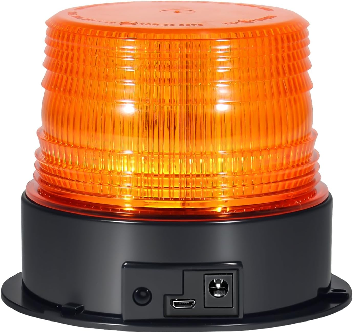 Magnetic Amber Flashing Beacon Light, 12V-24V Wireless & Rechargeable LED Warning Light for Roadside Safety, Trucks, Cars, Golf Carts, Snow Plows image number 1