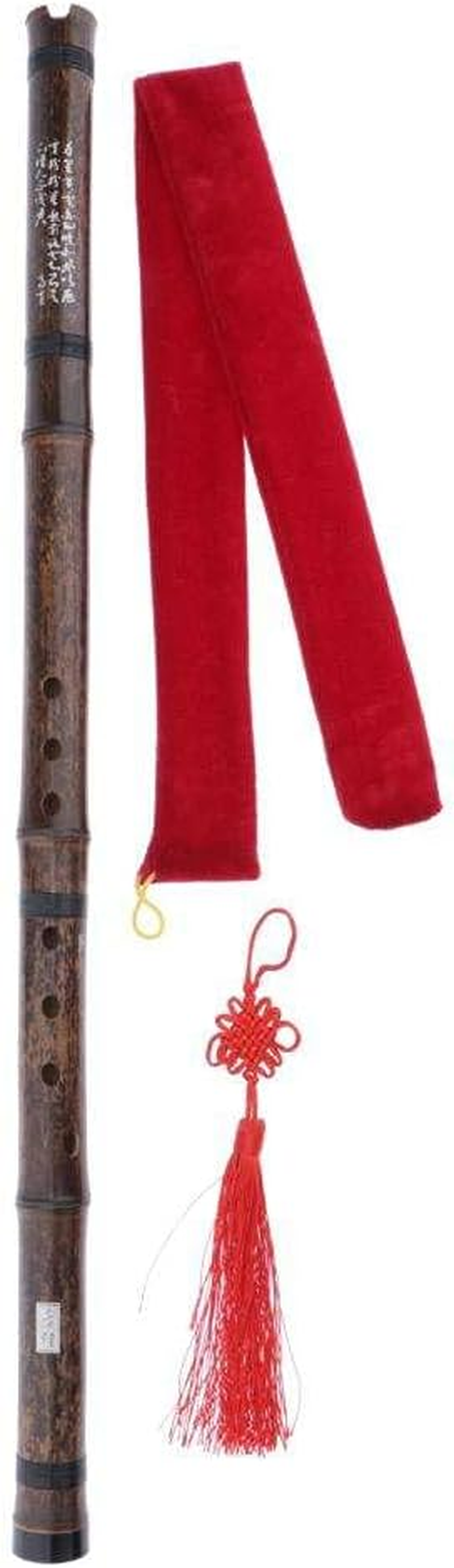 WEIMEI - NC Traditional Bamboo Flute Xiao 8-Holes, Handicraft Friends Beginners, with Bag and Chinese Knot - F Key Right Hand (Size : F Key Left Hand) image number 5