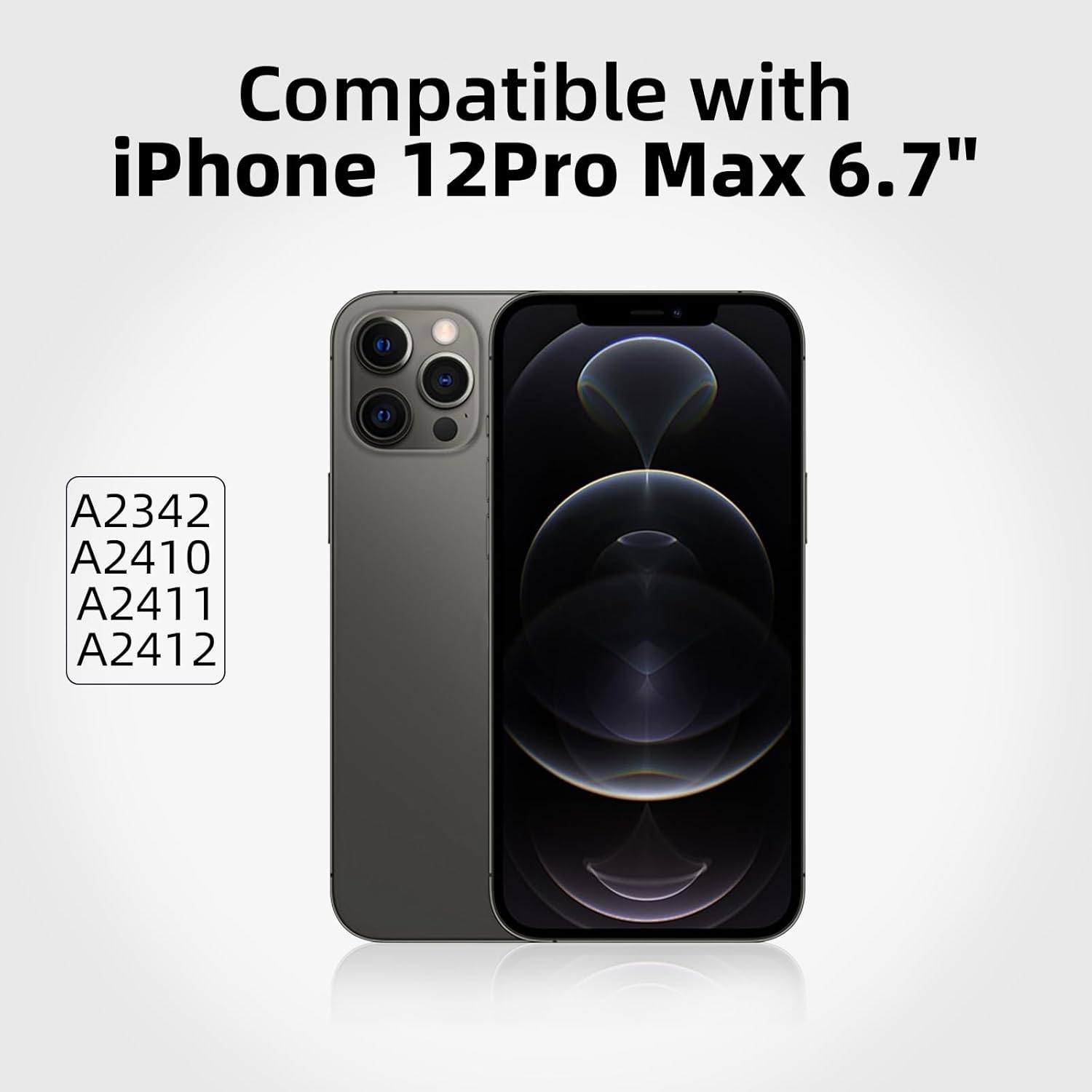 DTD Screen for Iphone 12 Pro Max 6.7 Inches LCD COF Full HD Touch Screen Digitizer Assembly with Complete Repair Kit Waterproof Adhesive Screen Protector for A2342, A2410, A2412, A2411 image number 2