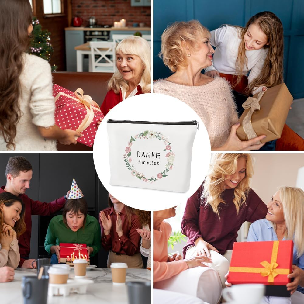 Make-Up Bags Thank You for Everything, Mother'S Day Gifts, Valentine'S Day, Birthday Gift, White image number 5