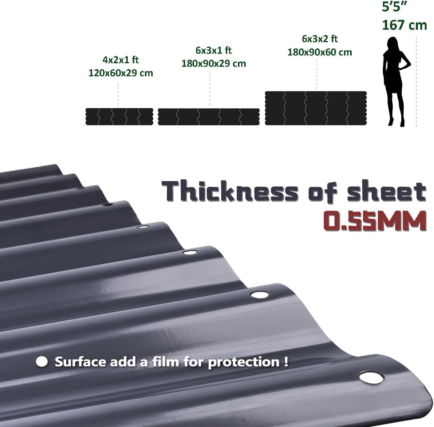 Raised Garden Bed 6X3X2 FT Galvanized Raised Garden Boxes Outdoor Galvanized Planter Box Garden Planter Plant for Vegetables Flowers Herb (Grey, 6&times;3&times;2 FT/180 * 90 * 60 CM) image number 5