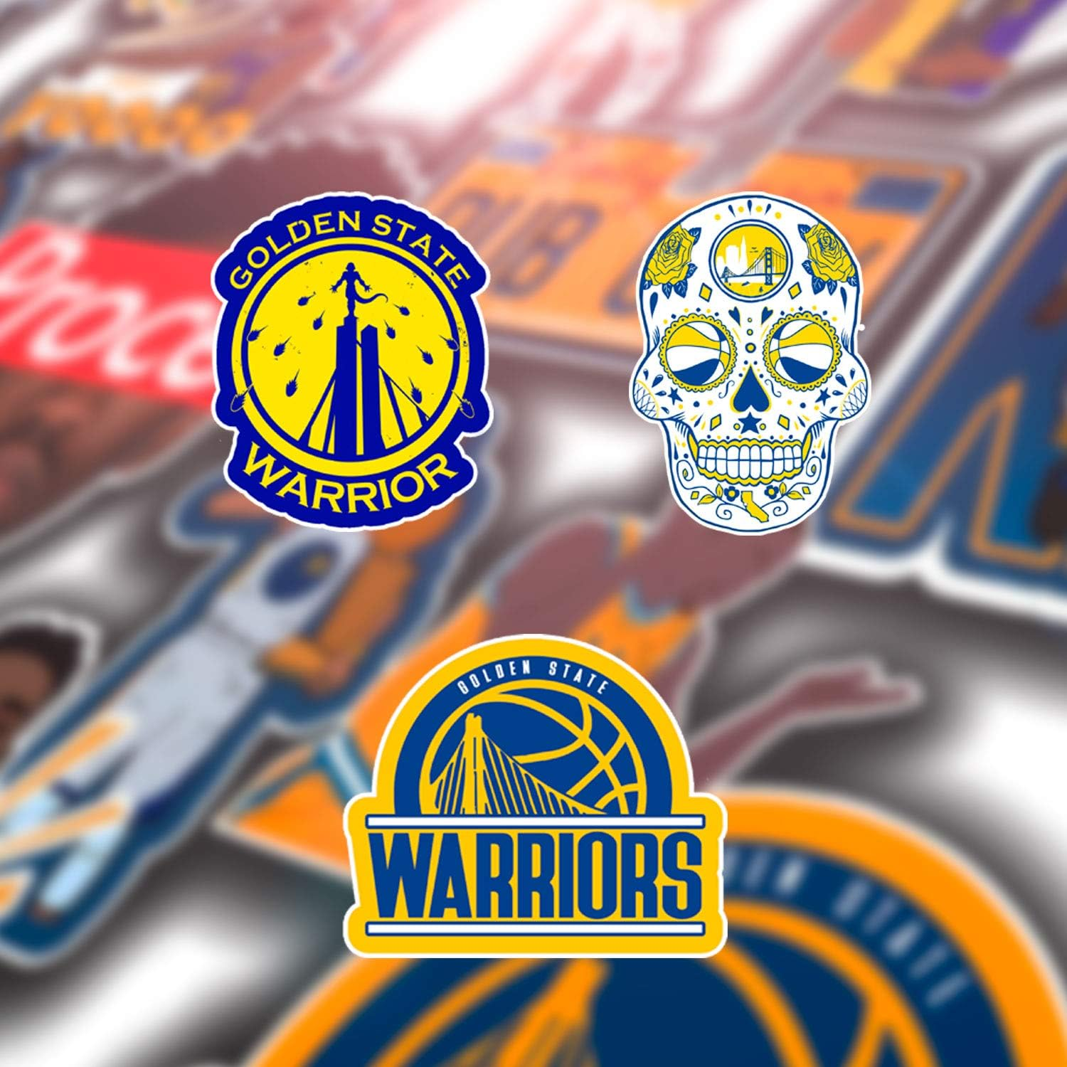 Stickers Pack Golden Vinyl State Decal Warriors Aesthetic Stickers Pack of 31 Pcs