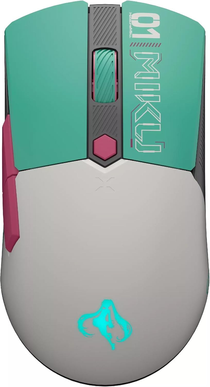 ASUS TUF Gaming Mini Wireless Mouse Hatsune Miku Edition, 65-Gram Wireless Gaming Mouse That Features Tri-Mode Connectivity, a 12,000Dpi Sensor, 100-Million-Click Lifespan Switches, PTFE Mouse Feet image number 3