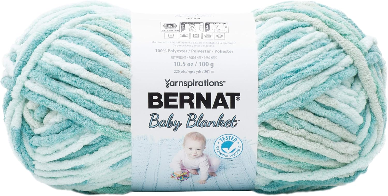 Bernat Baby Blanket, Polyester, Buttercup, 300G