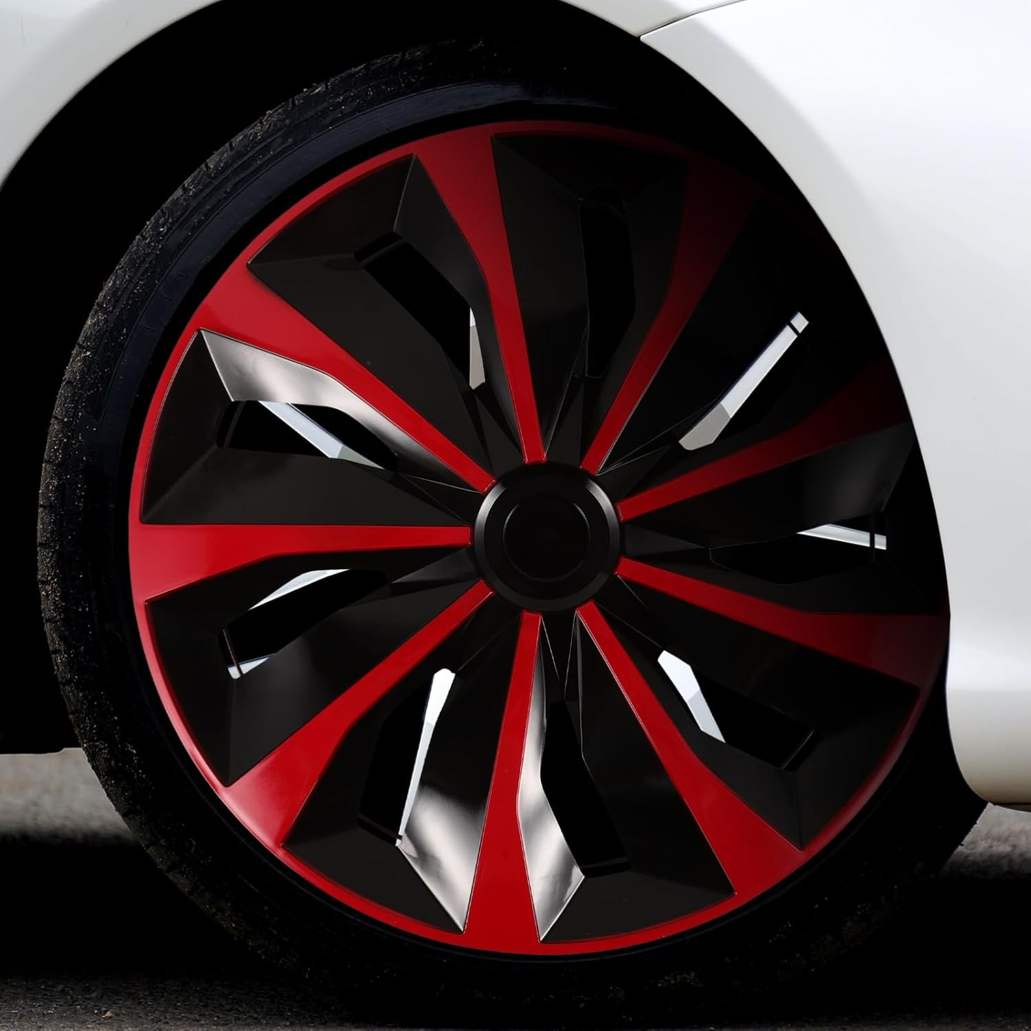 SOLUSTRE Hub Cap Car Wheel Tire Cover Replacement Automotive Hub Caps for Wheel Rim Cover Use Car Accessories Exterior image number 2