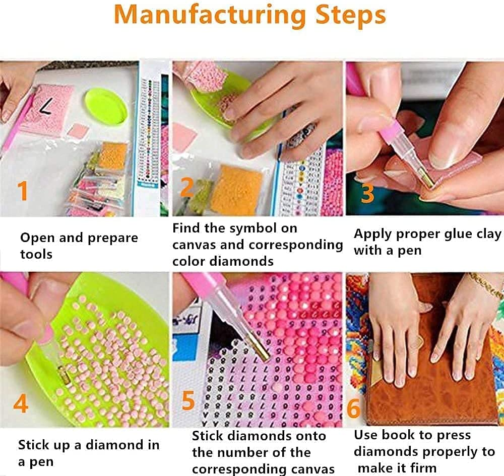 2 Pack Diamond Painting Kits -Badge Harry Magic Boy Full Drill Diamond Paint by Number for Adults,Pictures Arts Craft Perfect for Relaxation and Home Wall Decor Gift 12X16 Inch (2 Pcs Badge) image number 3