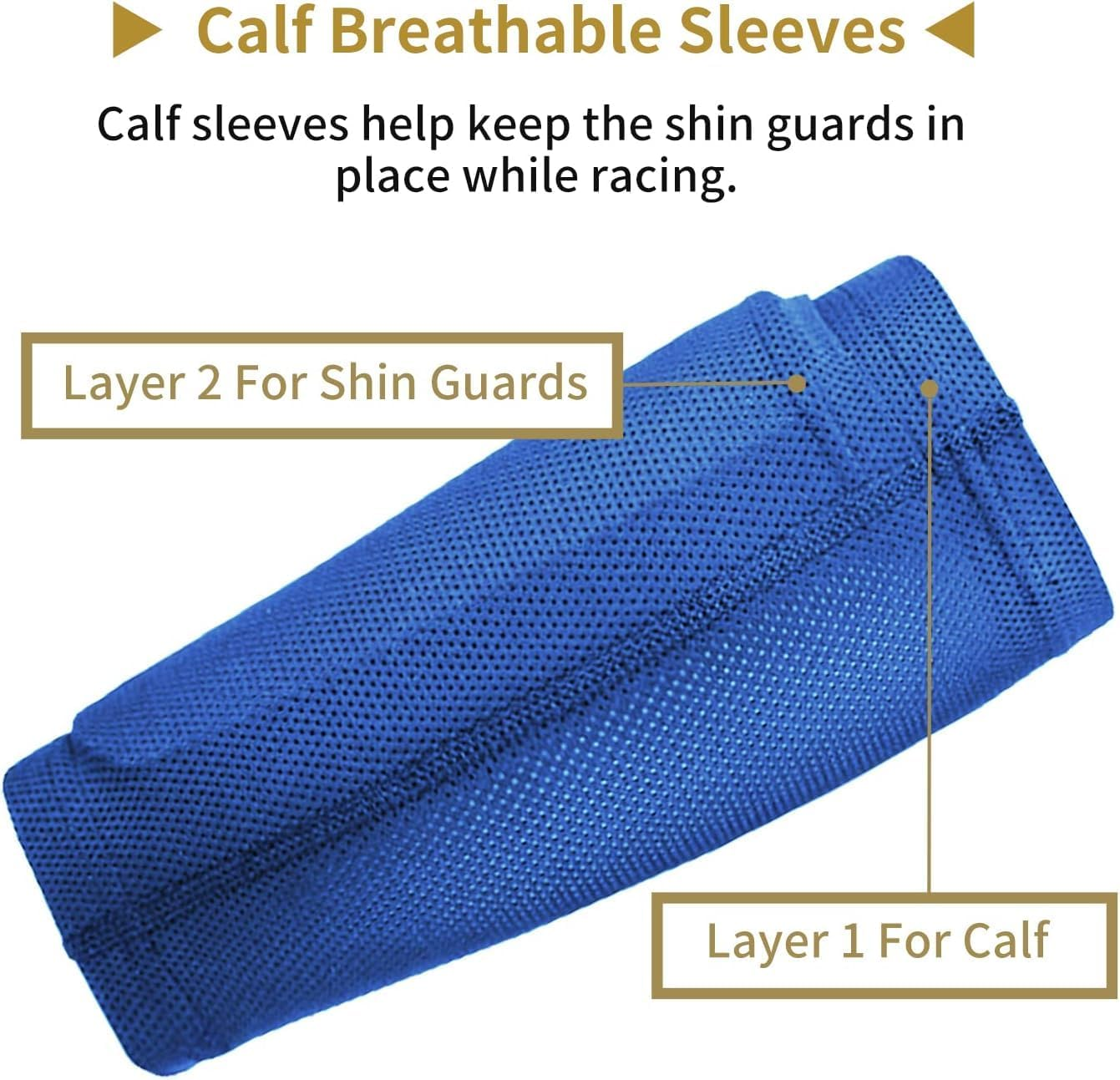 Kids Youth Soccer Shin Guards, Shin Pads and Shin Guard Sleeves for 3-15 Years Old Boys and Girls for Football Games, EVA Cushion Protection Reduce Shocks and Injuries(L 4'7" - 5'8" Tall) image number 3