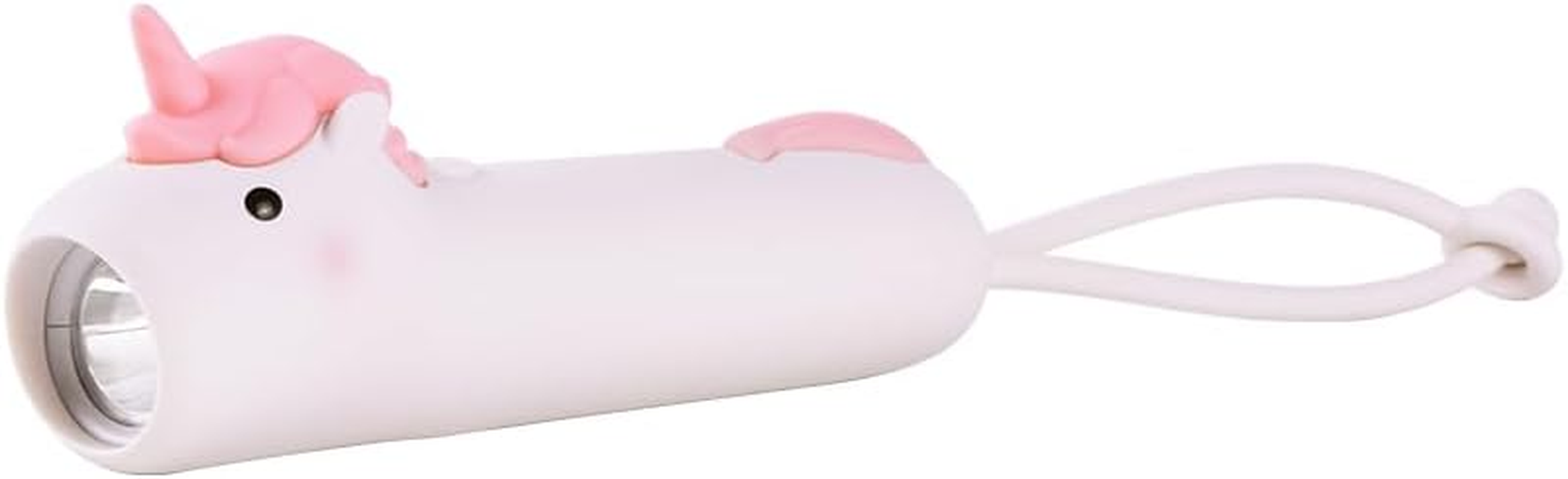 YZYOE Unicorn Rechargeable LED Flashlight, Cute Silicone Animal Shaped Flashlight, Comfortable Touch Press to Adjust Brightness Outdoor Lighting Creative Light. image number 4