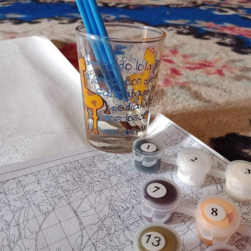 Paint by Numbers Kit for Kids, Adults Paint by Number Lion Kits on Canvas Kids Painting by Number Kit for Home Decor Painting, Color Lion 16X20Inch image number 7