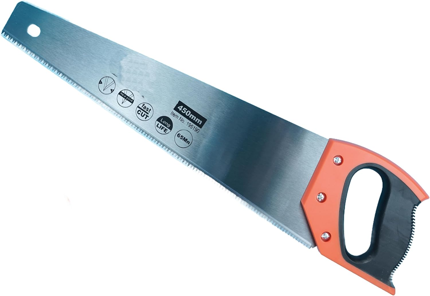 Hand Saw, 450Mm Length, 56 HRC Hardness, Triple Ground Blade with Soft Grip Handle