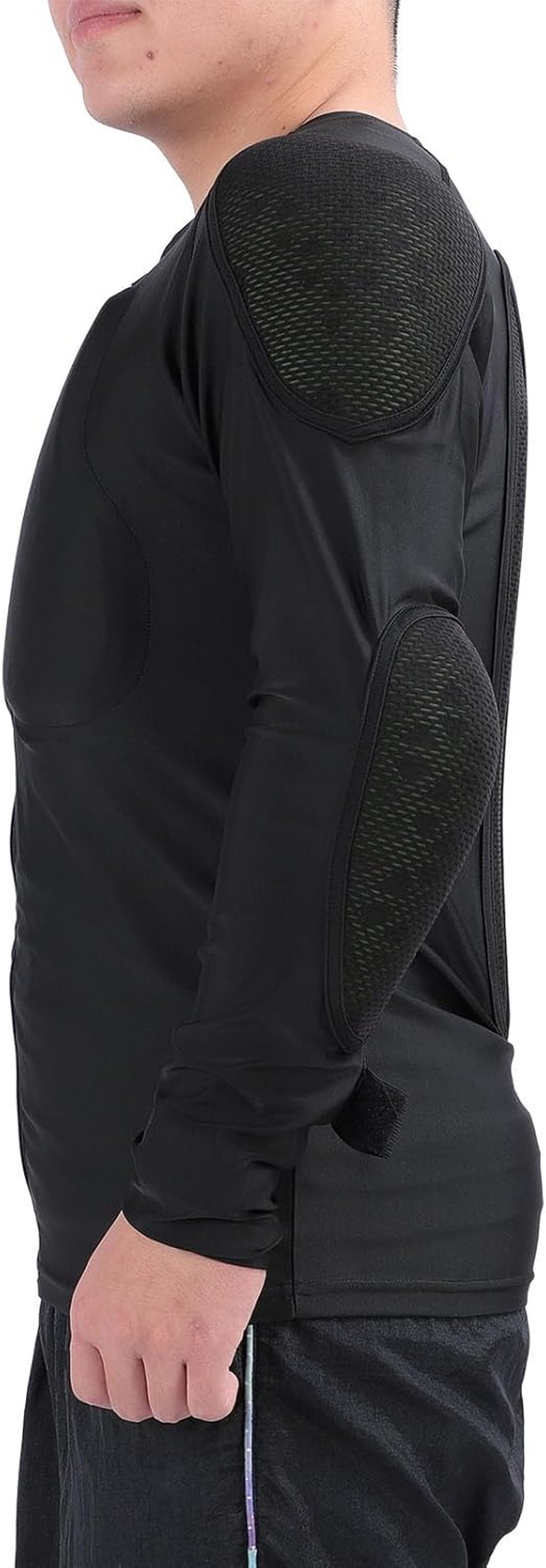 Motorcycle Armor Shirt, Sweatproof Soft Motorcycle Full Body Armor Breathable for Skiing Cycling Skating image number 3