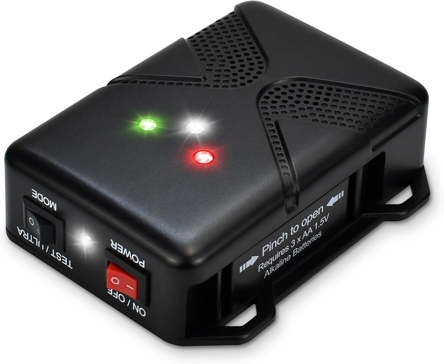 Loraffe Rodent Repellent Ultrasonic under Hood Animal Repeller Battery Powered Rodent Strobe Light Keep Rat Mice Away from Car Engine Truck Garage Attic Basement Warehouse Barn Shed Vehicle Protection