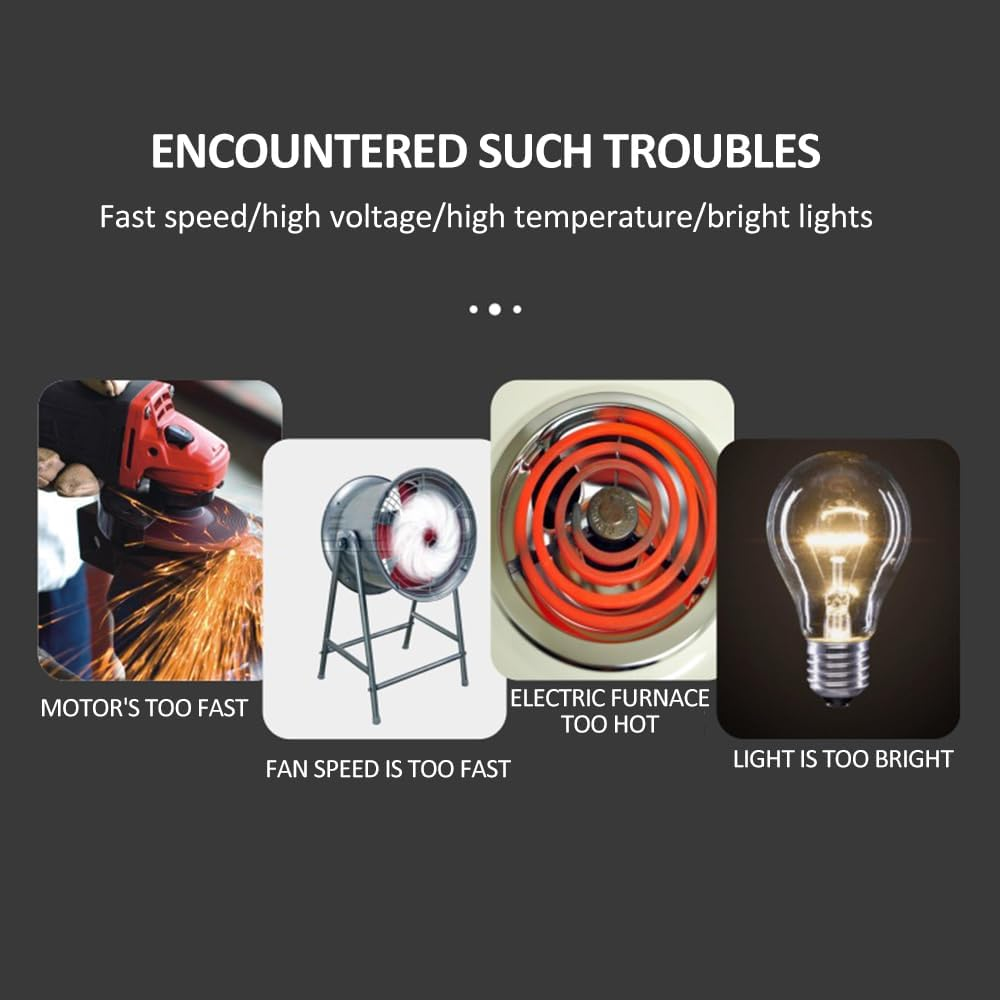 BAEXUE Electronic Voltage Governor AC Motor Speed Controller, Variable Voltage Regulator Switch, LED Display, 4000W Max, 15A Load, ABS Material image number 2