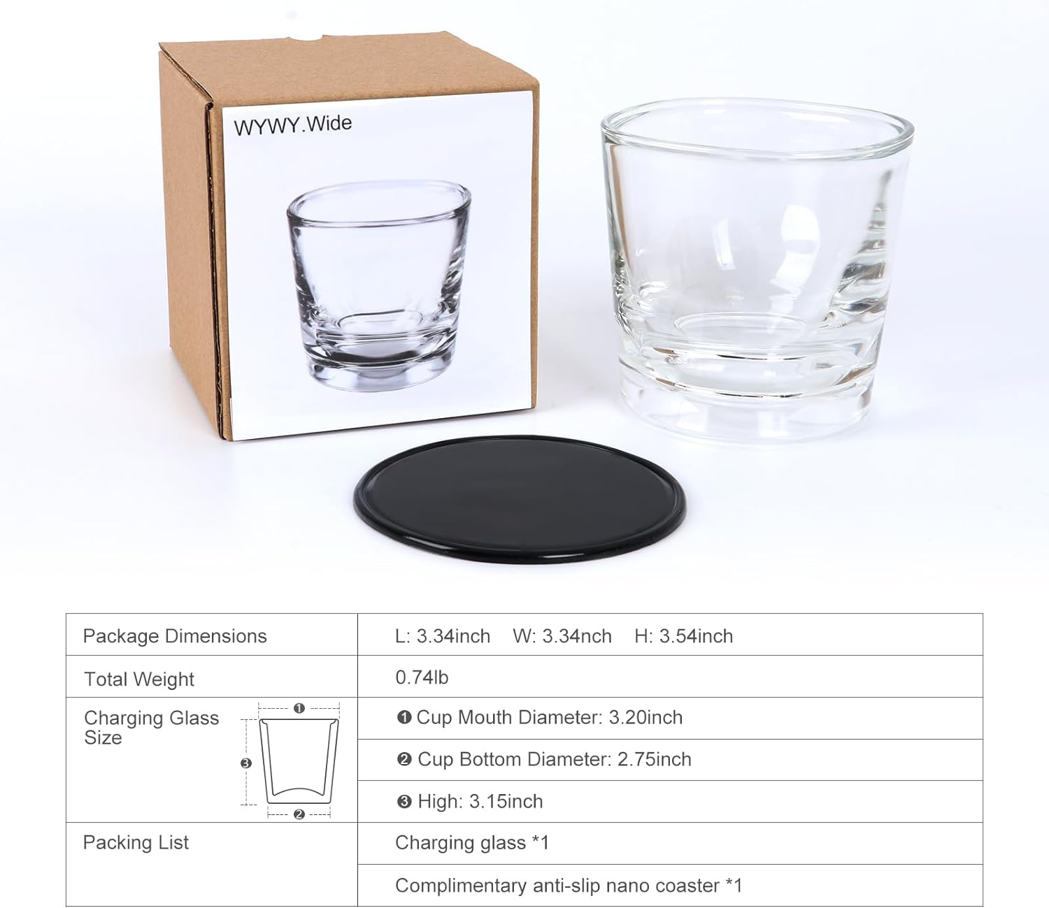 Charger Glass Cup, Compatible with Philips Electric Toothbrush, HX9100 CBA1001 CBA2001 CBA3001 & HX9300 HX9900 Series, Modern, Clear, Reusable, Non-Slip, 1 Count