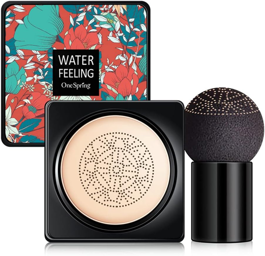 Foundation Cushion - 20Ml Long-Lasting Powder with Cream Concealer for Most Skin Types, Makeup for Mature Skin Hamil