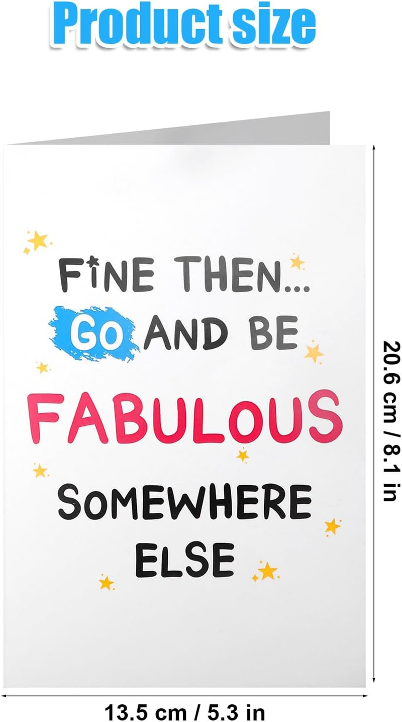 XIHIRCD Funny Leaving Card for Coworker, Goodbye Card Retirement Greeting Card with Envelope Going Away Card Farewell Gift Good Bye Card for Colleagues Team Mates Coworkers image number 6