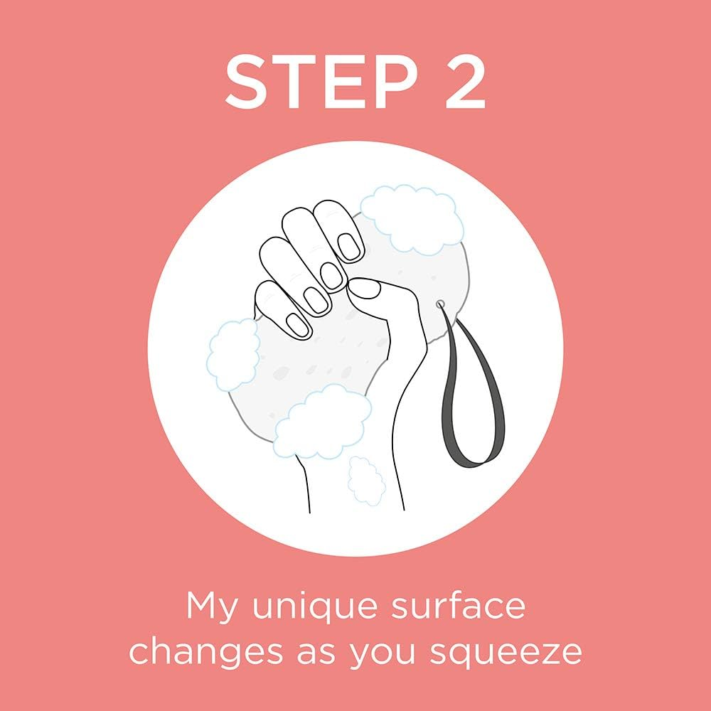 Spongell&eacute; Boxed Flower Shower Body Wash Infused Buffer, Beach Grass image number 3