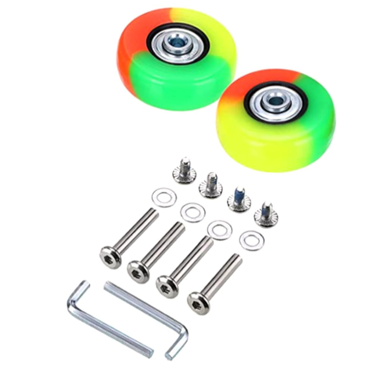 TOPPERFUN 2Sets Suitcase Replacement Wheels Rubber Swivel Caster Wheels for Suitcases Mute Luggage Case image number 3