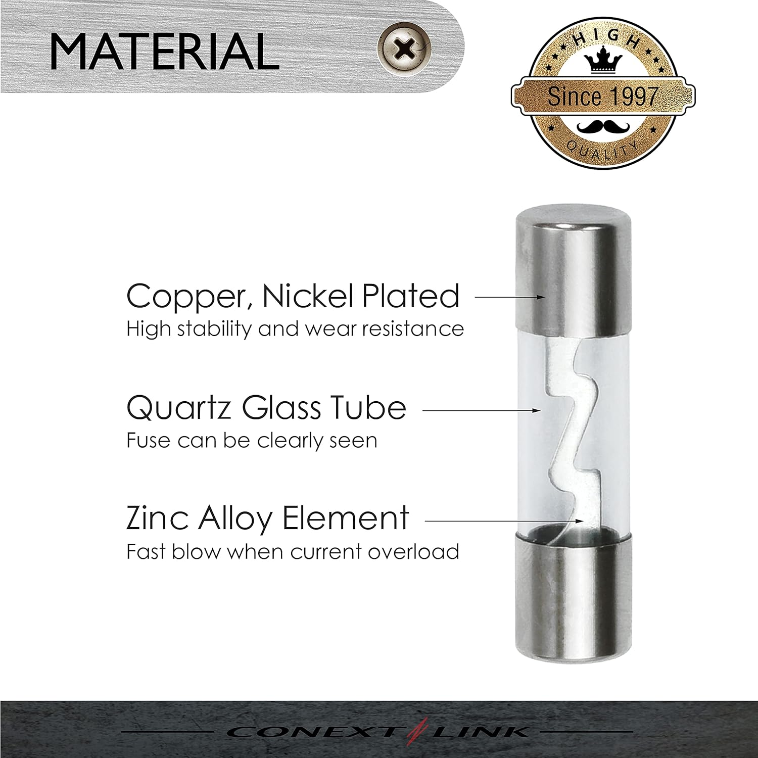 Conext Link AGU20-10 Nickel AGU Fuse 10 Pack 20 Amp image number 3