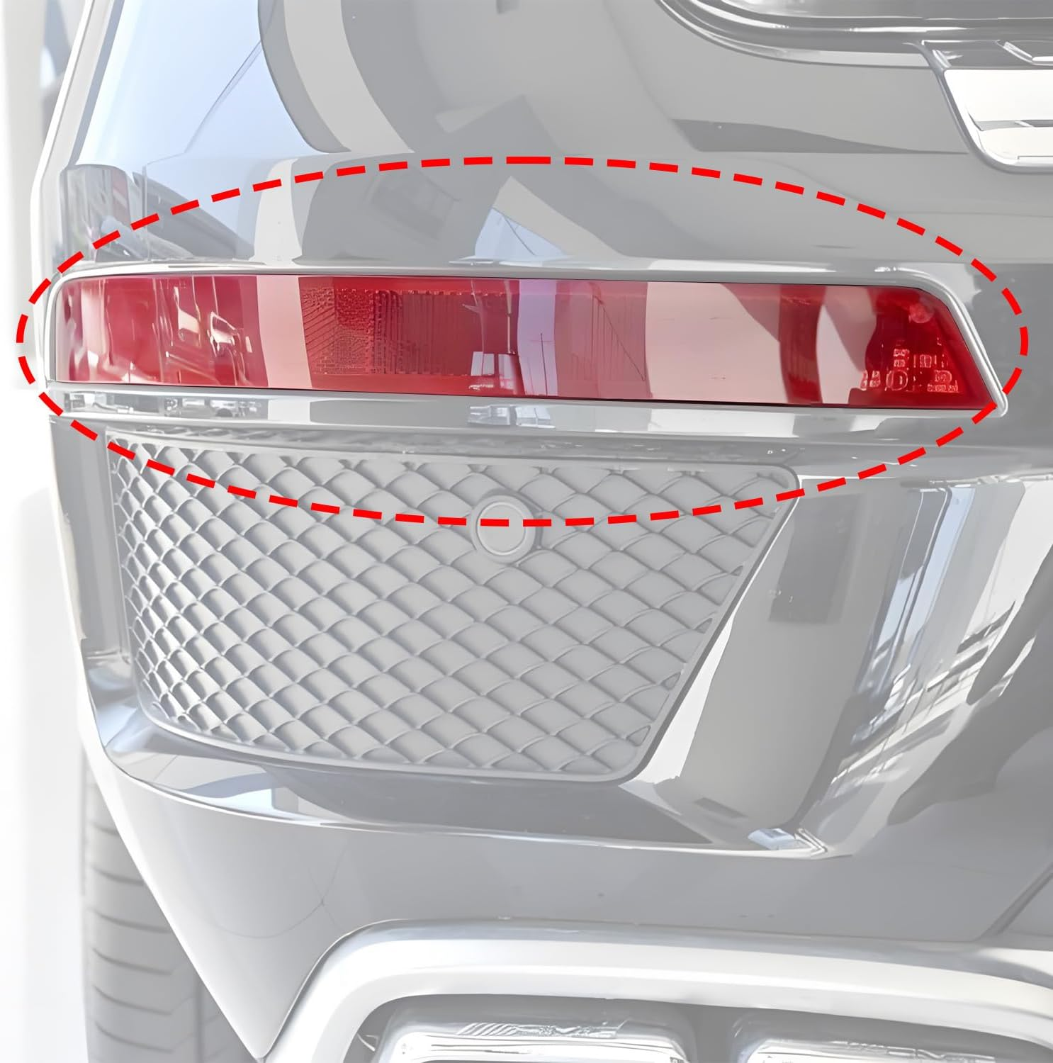 ELSOON A1668200474 A1668200374 2Pcs Rear Bumper Reflector Compatible with Mercedes-Benz GL Class GL350 GL450 GL500 GL550 GL63 AMG 2013-2016 GLS450 2017-2019 image number 1