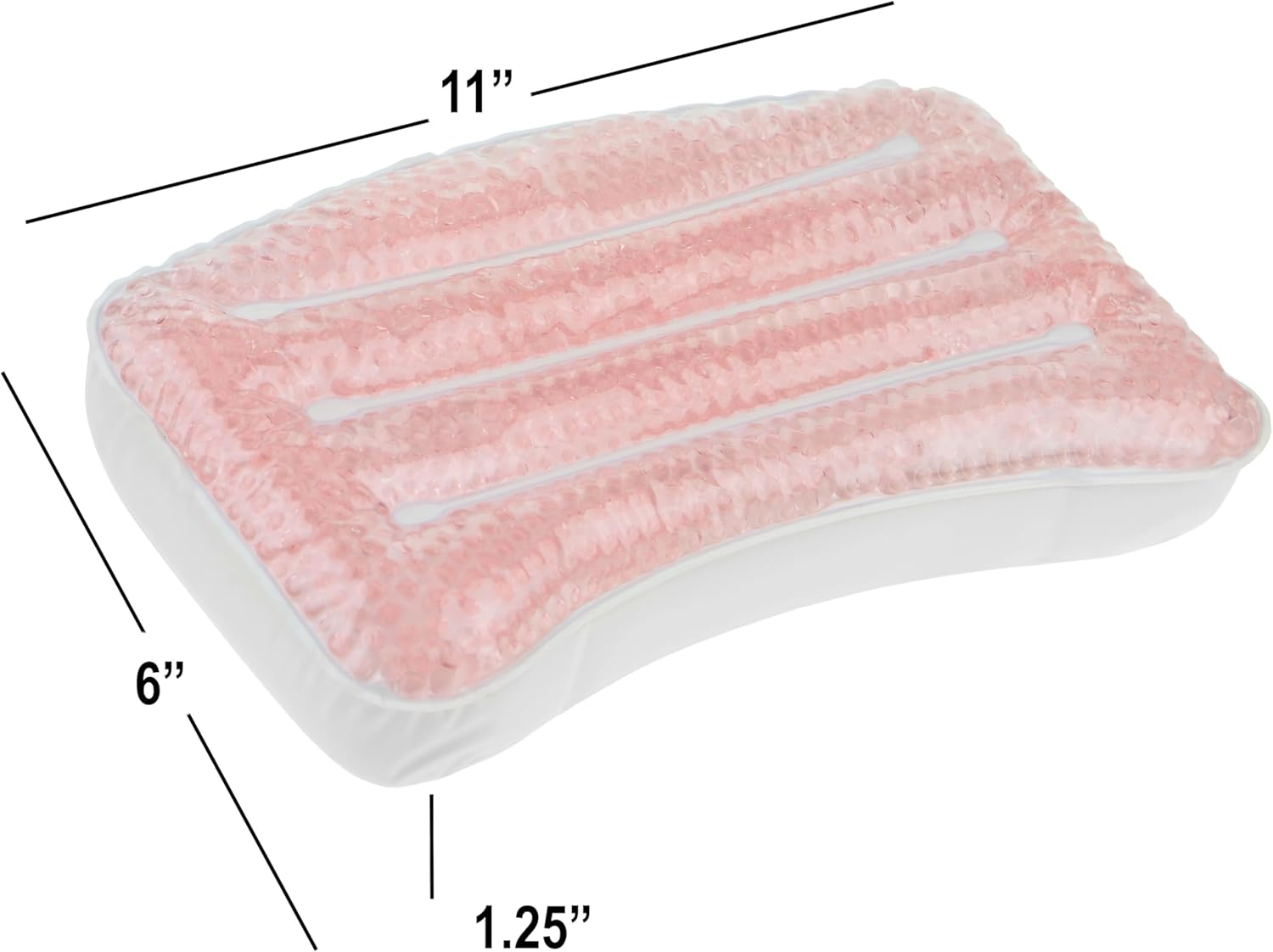 Expressions Spa Pillow with Glitter Gel - 1Pc Cooling Spa Pillow for Bathtub and Hot Tub Relaxation | Luxury Bath Products & Spa Accessories for Women image number 6