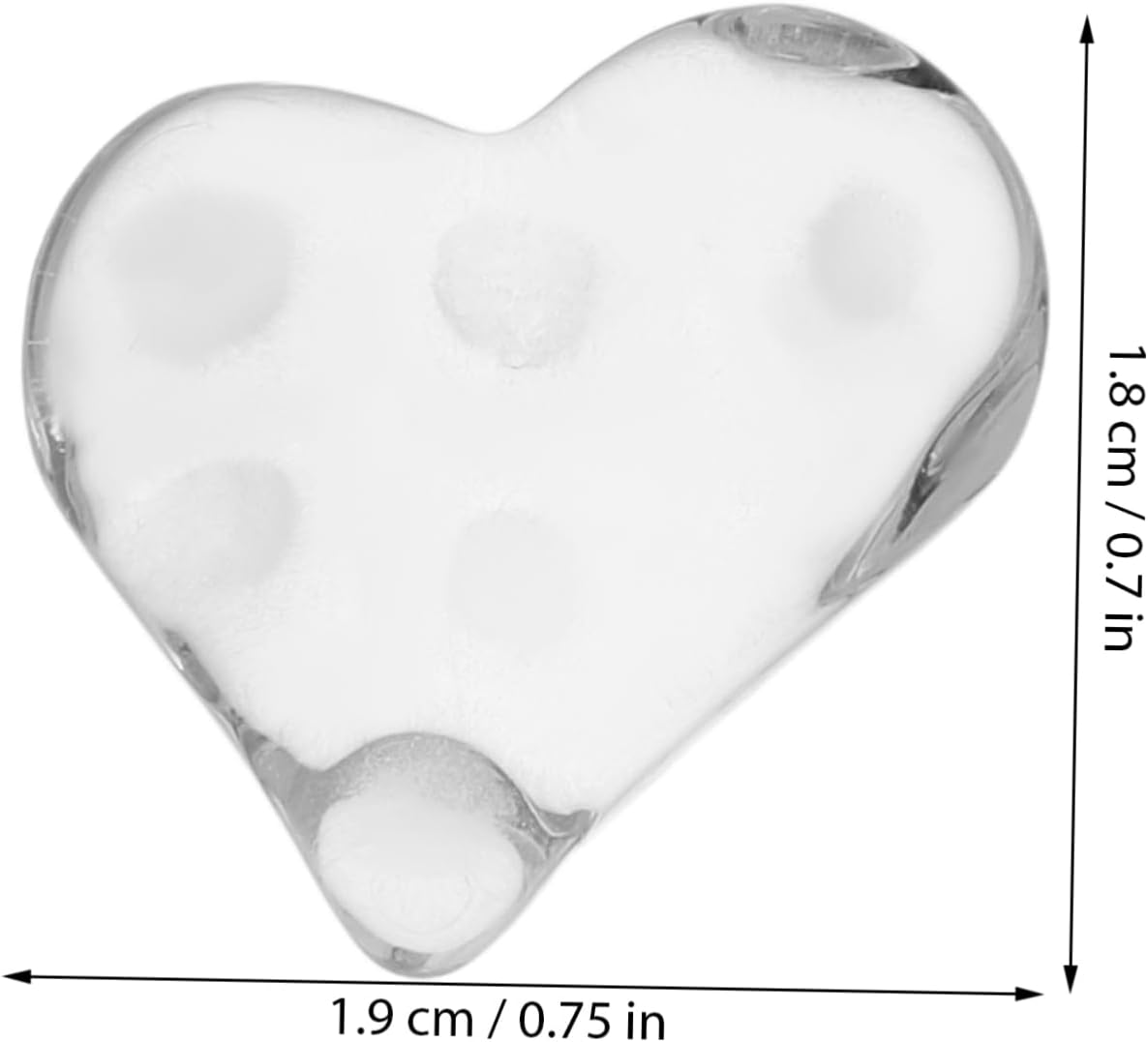 NOLITOY Nail Art Display Plates 20Pcs Heart Shape for Manicure Show Home Storage image number 4