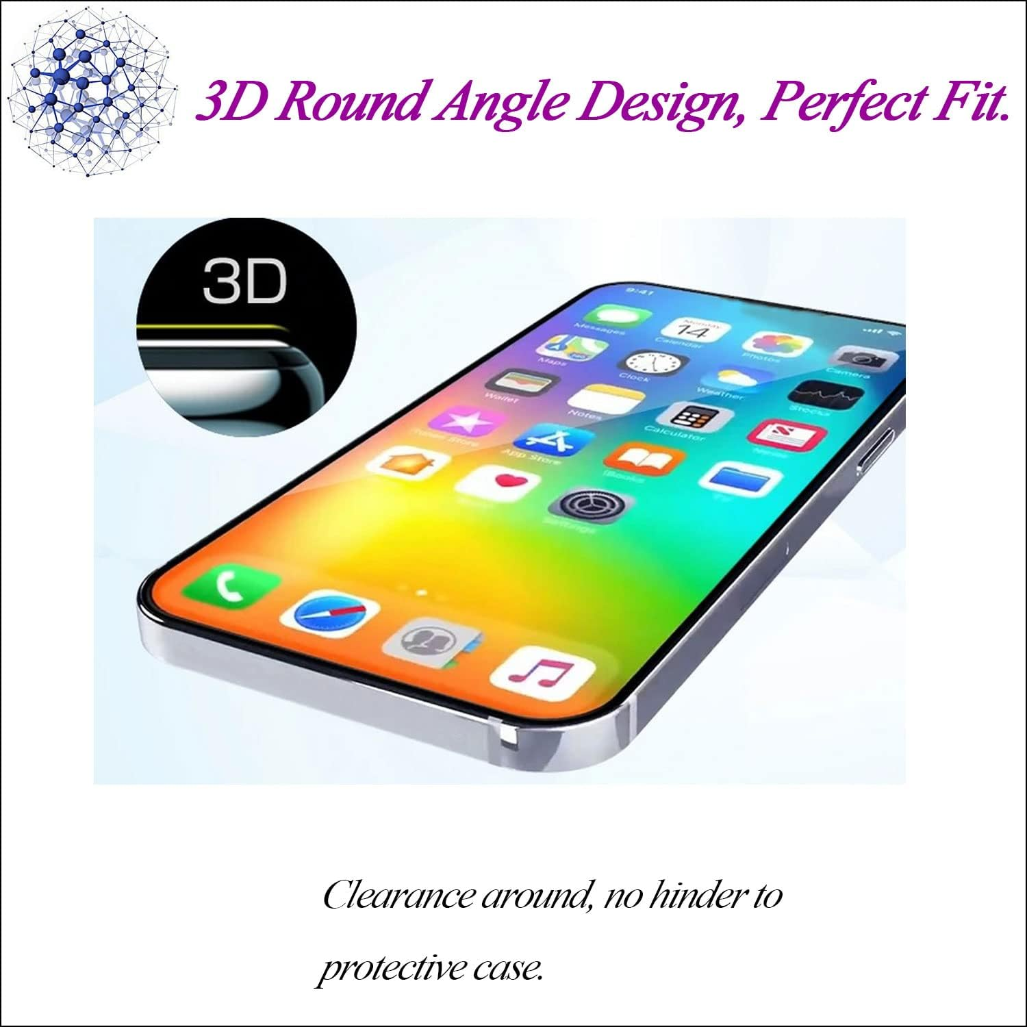 Hxeyraal (3 Pack) Designed for Oppo Reno 8T Tempered Glass Screen Protector, 0.33 Mm, Anti-Scratch, Bubble-Free for Oppo Reno 8T Screen Protector HD image number 4