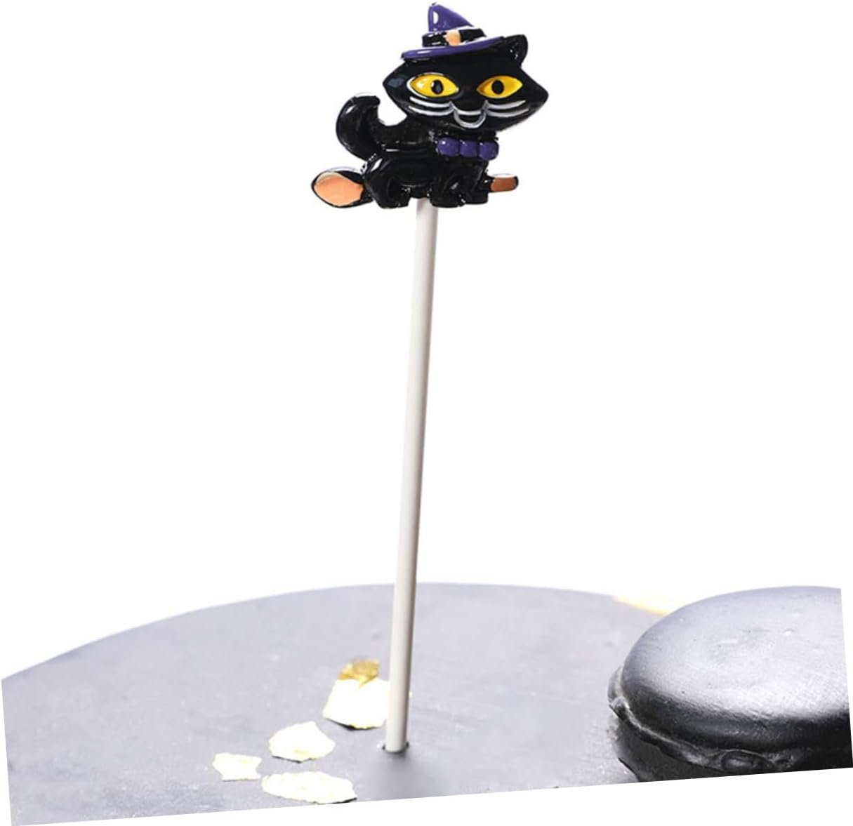 Halloween Cake Topper Set 9Pcs Resin Picks for Dessert Decoration Random Style image number 1