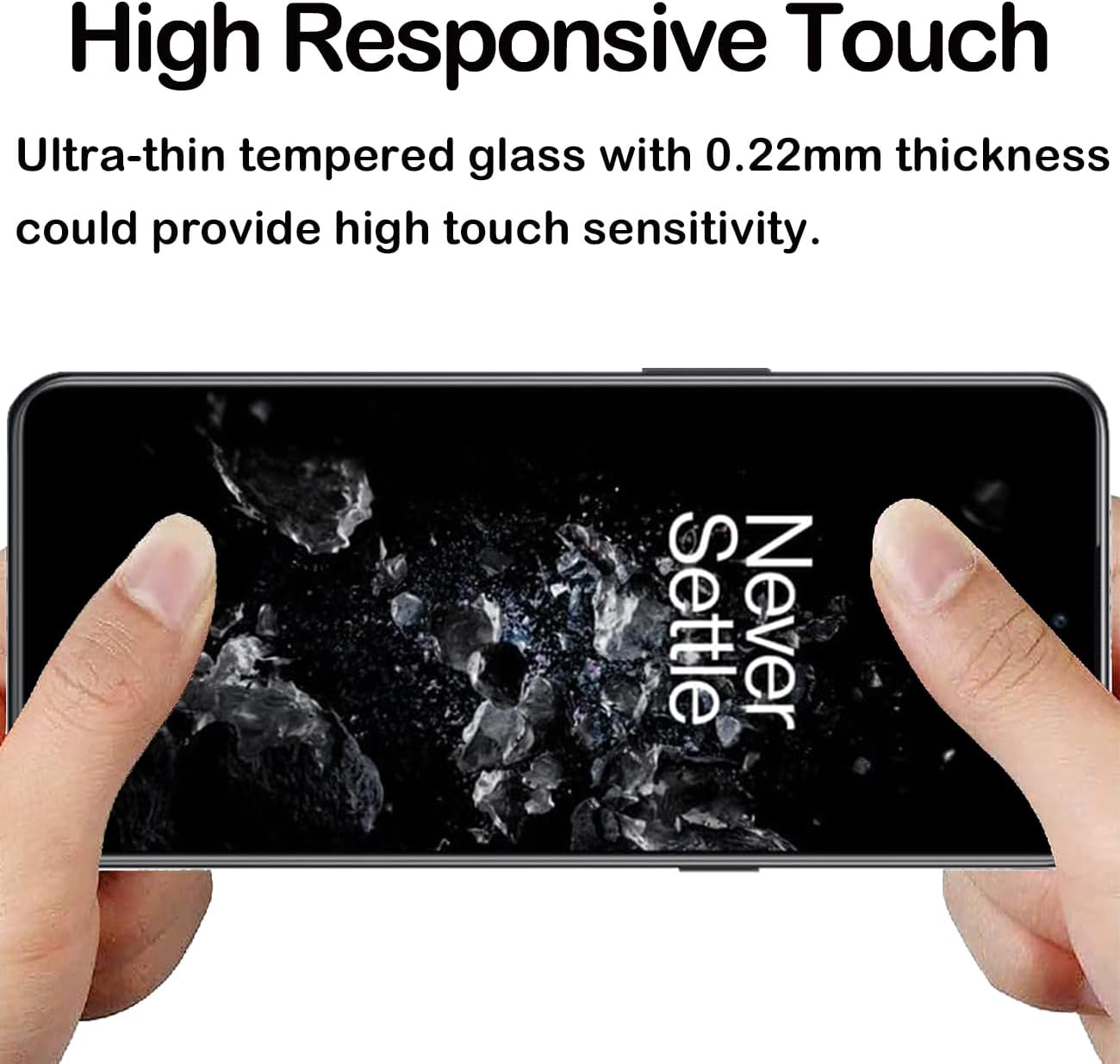 BCHKLAI Privacy Screen Protector for Oneplus 10T 5G [Pack of 2], Privacy Screen Film, Scratch-Resistant, Anti-Fingerprint, Bubble-Free, Anti-Spy Flexible TPU Screen Protector for Oneplus 10T image number 4