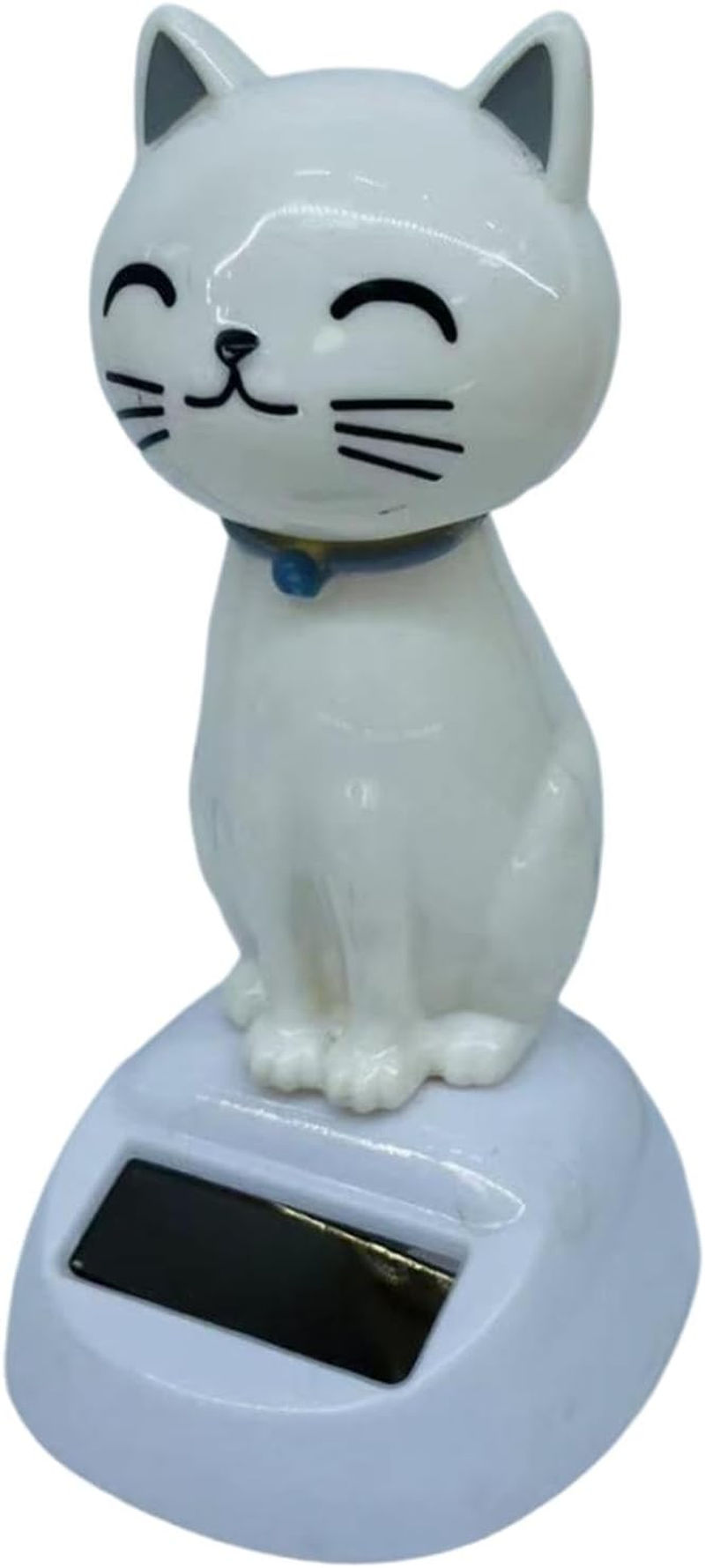 Solar Dancing Cat - Solar Powered Car Ornaments | Bobblehead for Car Dashboard | Car Dashboard Toys | Nodding Car Accessories | Solar Powered Dancing Toys for Vehicles Home Decoration