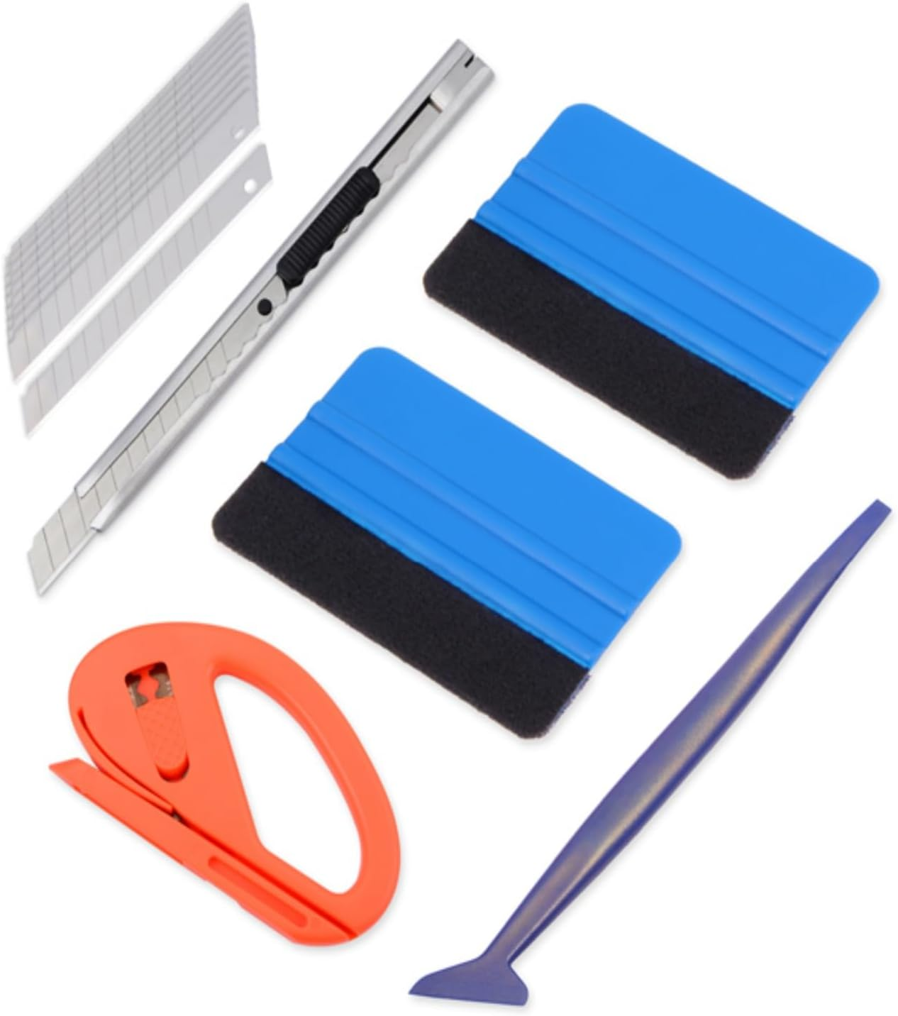 15Pcs Window Tinting Tool Kit, Window Film Installation Tools Vehicle Vinyl Wrap Application Kit image number 6