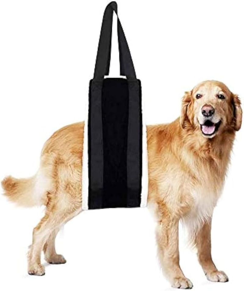 RJDJDLXM30-120 Lbs Dog Sling for Large Dogs Hind Leg Support,Dog Lift Harness for Back Legs,Helps Elderly Pet with Reduced Mobility, for Walking Canine Arthritis Rehabilitation (Black) image number 3