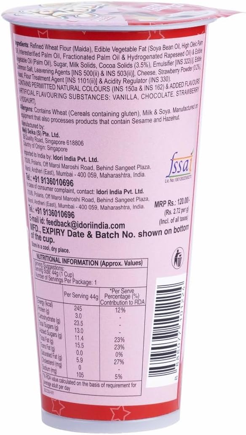 Meiji Yan Yan Chocolate and Strawberry Flavor Biscuits 44G 10 Pack image number 4