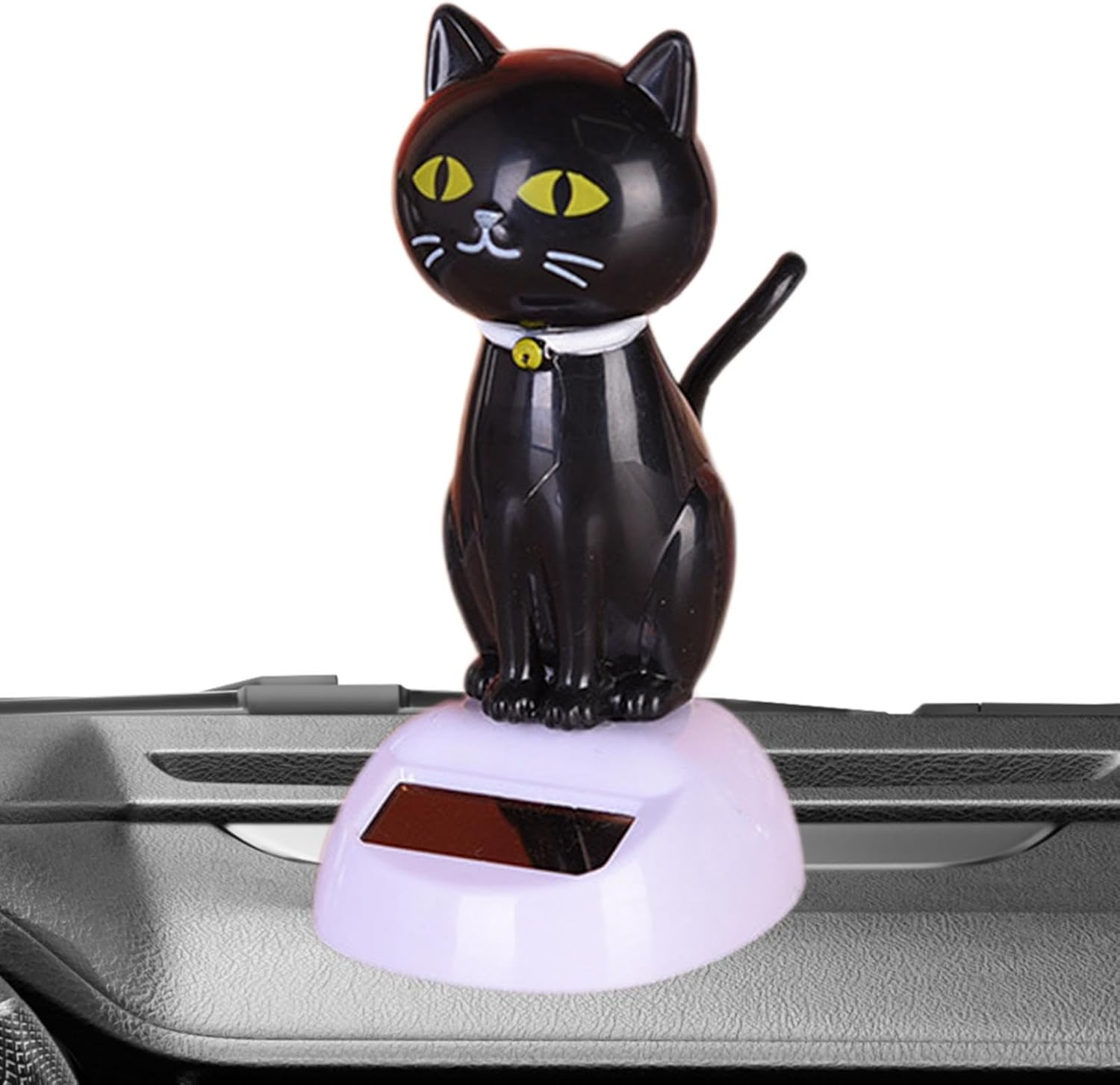 Solar Powered Bobblehead Cat | Solar Powered Car Dashboard Interior Decoration,Dancer Figurines Shaking Ornament, Car Interior Doll Ornament, Dancing Toys Ornaments