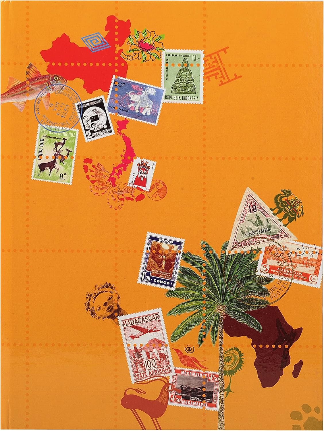 Exacompta 25644E - Globe Trotter Stamp Album, 22.5X30.5Cm, 16 Pages, 9 Strips, Random Colour Cover image number 4