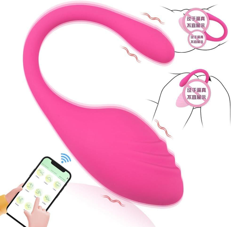 APP Remote Control G-Spot Panty Vibrator, Pink Fun Long Distance Bluetooth Wearable, Rechargerable Adult Sex Toys More than 9 Vibrations for Women and Couple, Female image number 6