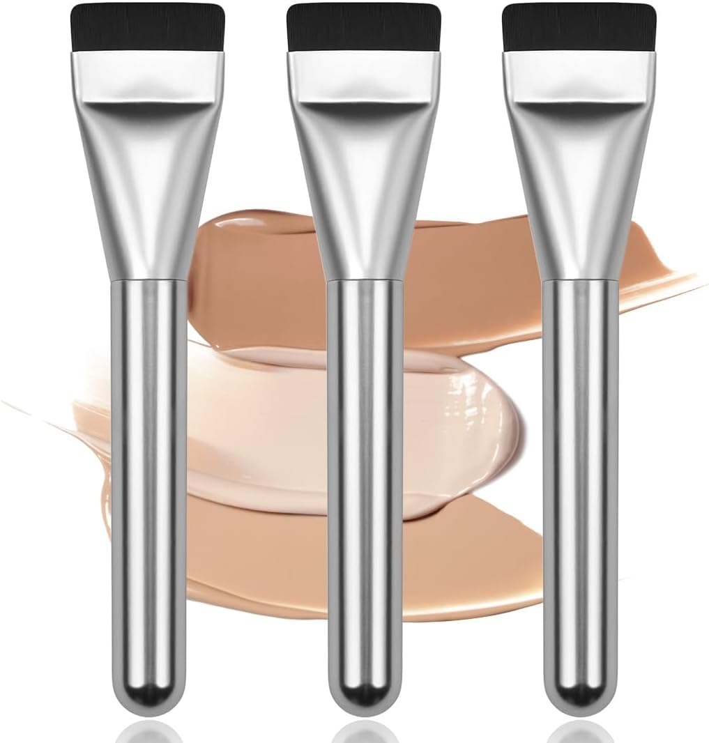 Pack of 3 Face Brush Fan Brush Face Mask Soft Makeup Mask Brushes for Face Masks, Eye Masks, Serum, Cleaning Mask or DIY Skin Care