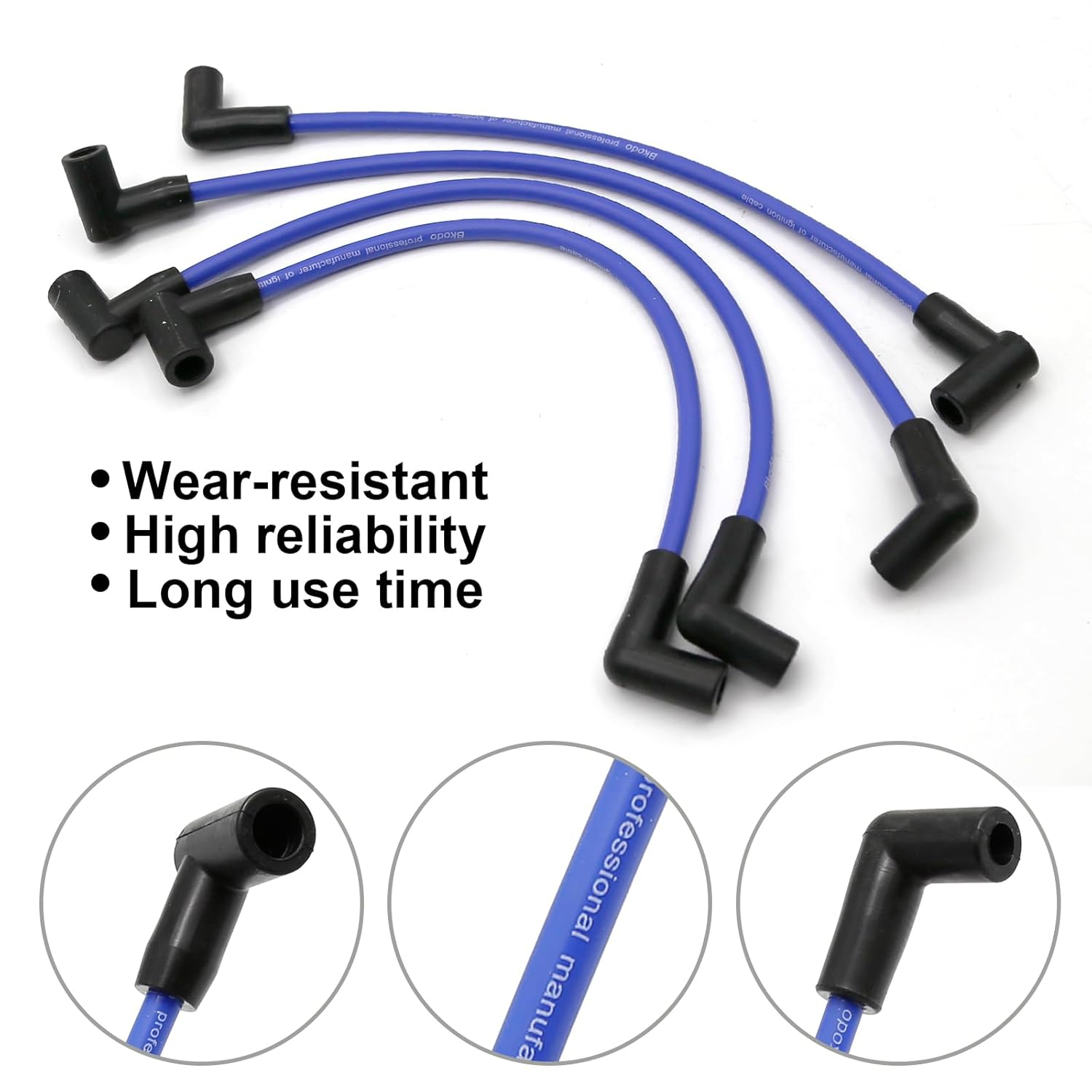 UOIENRT 584919 V4 Ignition Spark Plug Wire Set 60 Deg Replacement for Johnson Evinrude 90 100 105 115 Hp image number 4