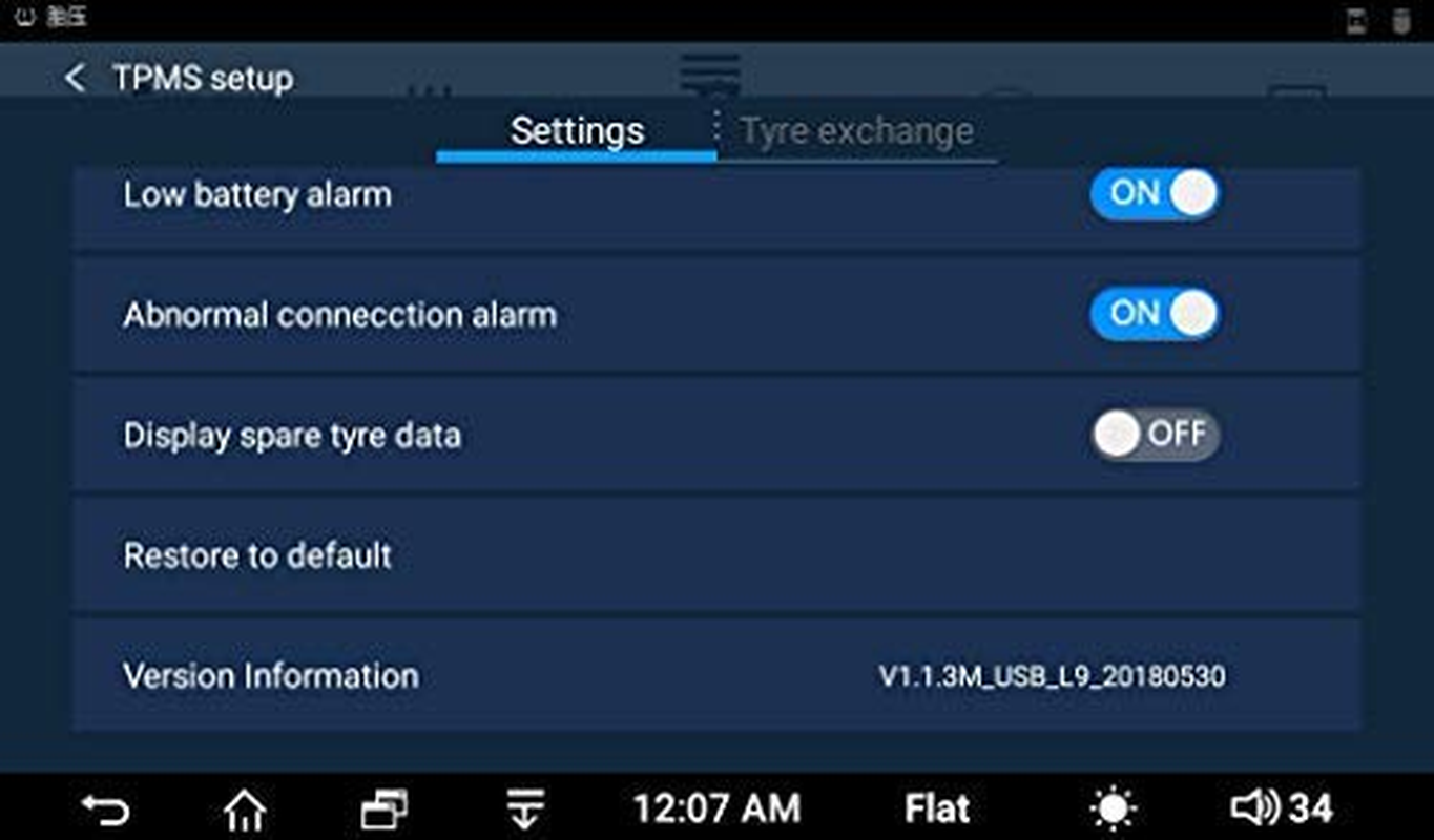 ATOTO AC-UTP1 USB TPMS Tire Pressure Monitoring Sensors System Specified for ATOTO A5/A6/S8/X10 Android Car Stereo Models (Sensors Outside) image number 2
