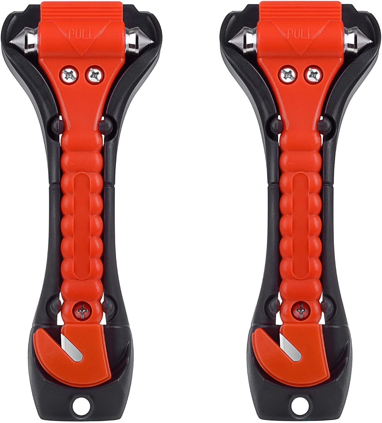 Car Safety Hammer - 2 Pack Emergency Escape Tool - Auto Car Window Glass Hammer Breaker and Seat Belt Cutter Escape 2-In-1 for Family Rescue & Auto Emergency Escape Tools