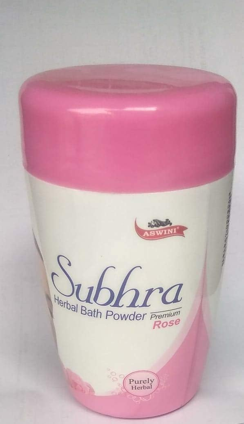 Aswini Subhra Rose Herbal Bath Powder 200Gm - Pack of 2 image number 3