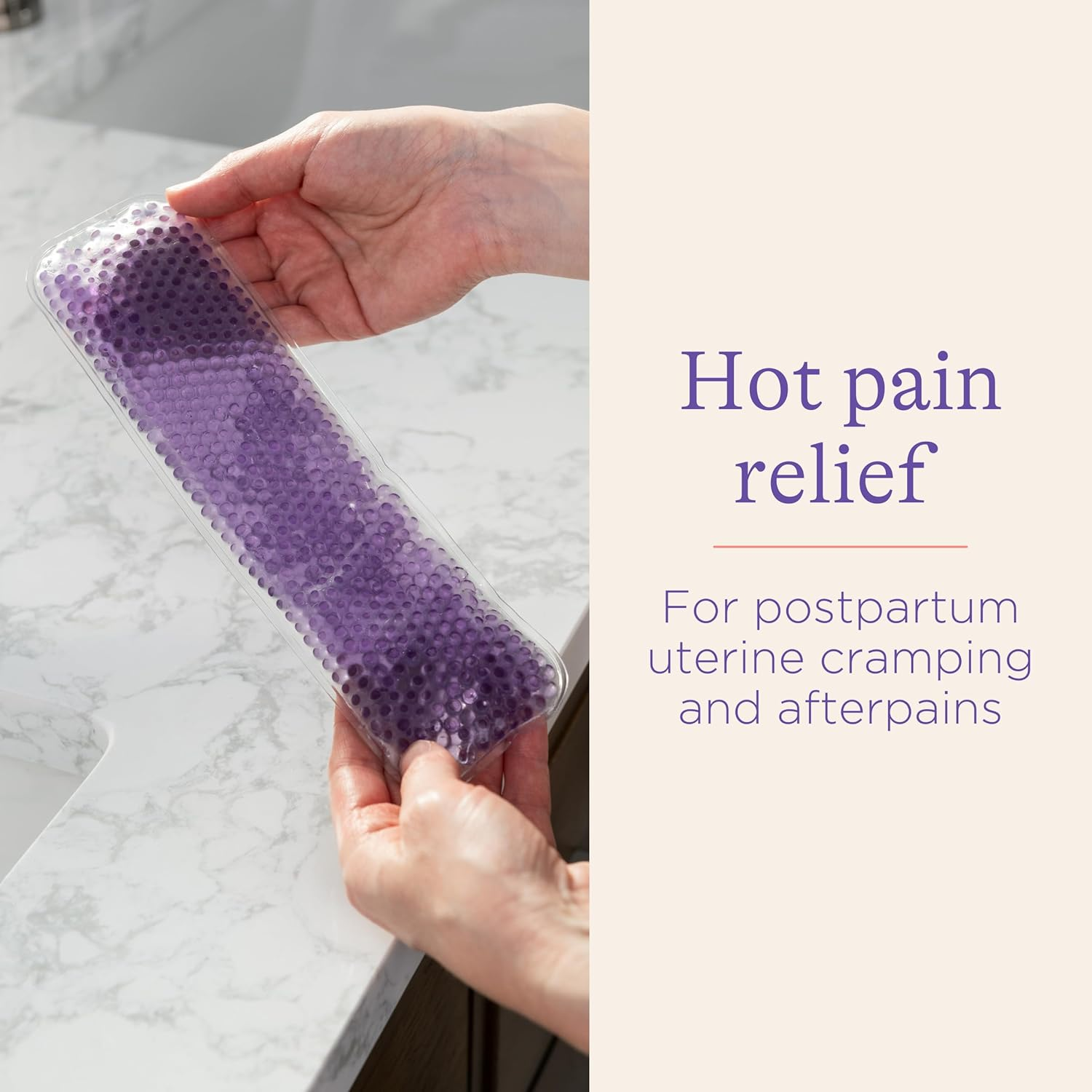 Lansinoh Hot and Cold Pads for Postpartum Essentials, Purple, 2 Count image number 5