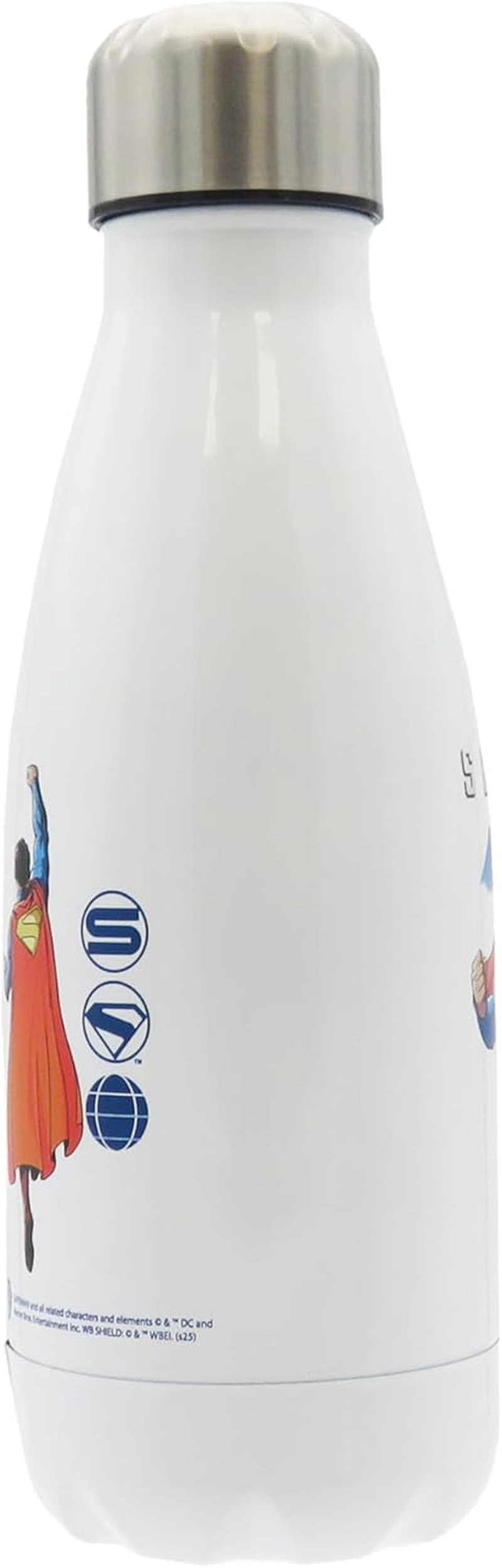 Cyp Brands Superman Steel Water Bottle with Airtight Seal 550Ml White Official Product image number 1
